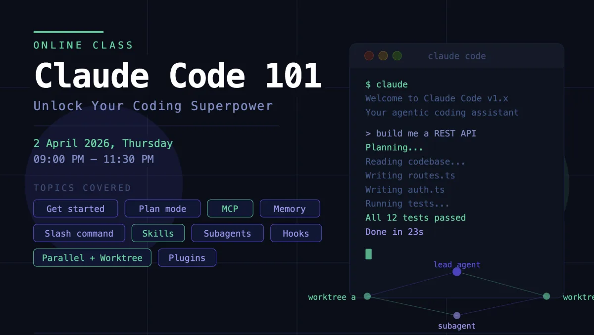 Claude Code 101 - Unlock your coding superpower banner