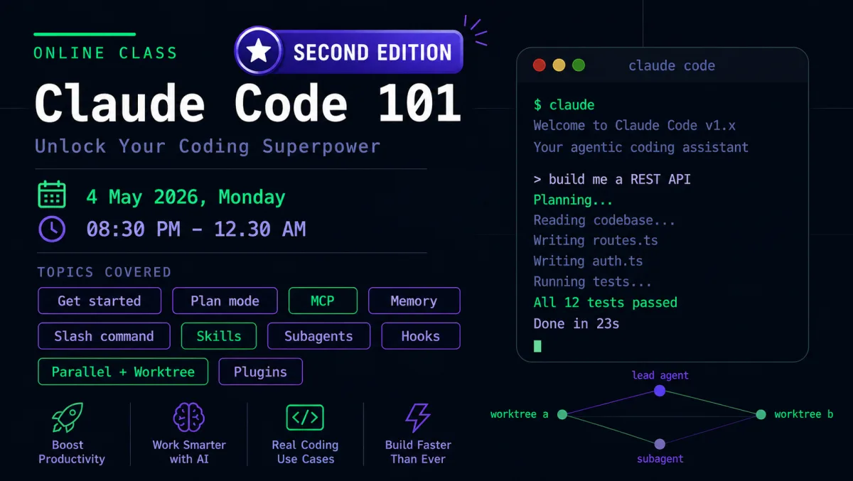 Claude Code 101 - Second edition - Unlock your coding superpower banner