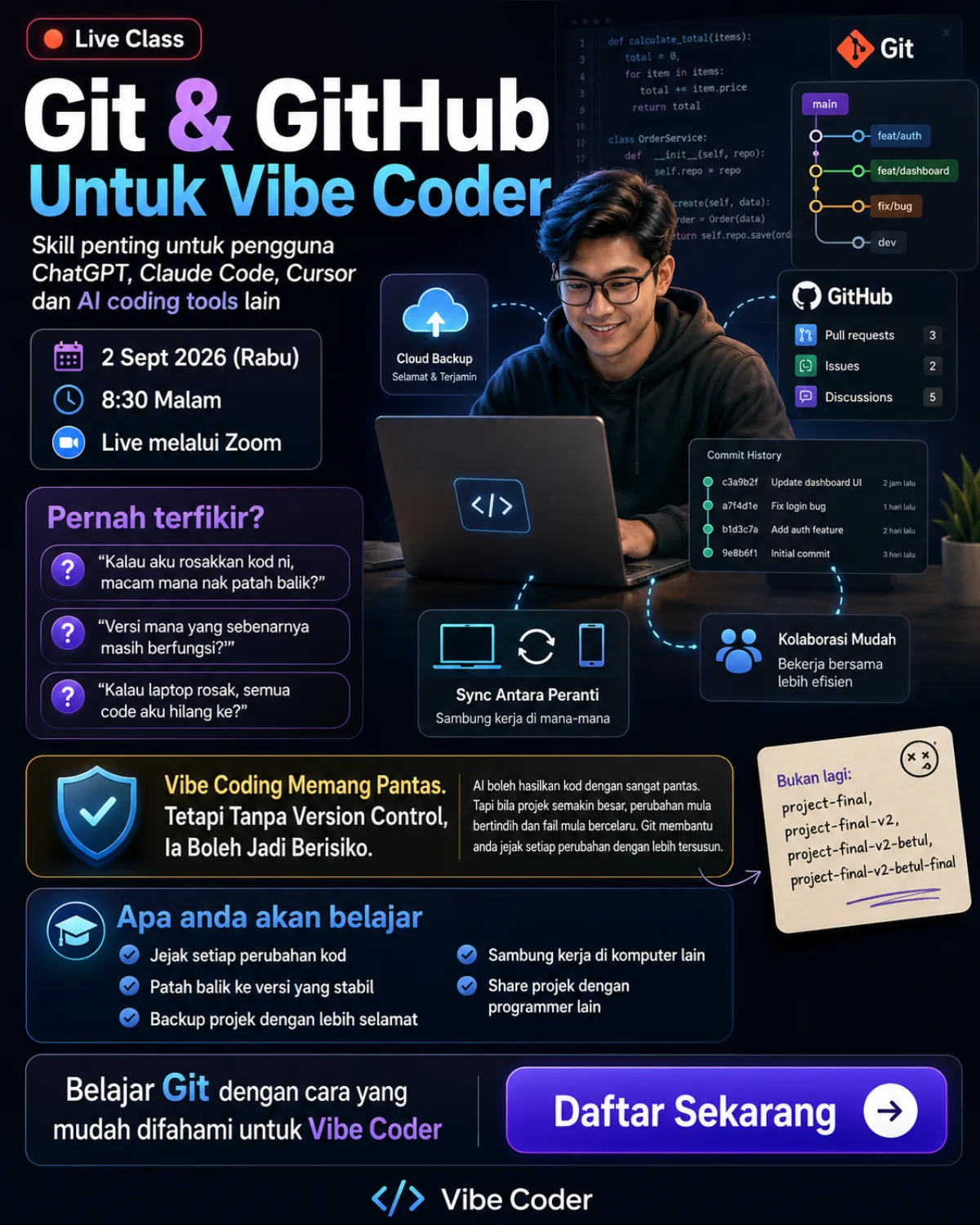 Git dan Github untuk Vibe Coder