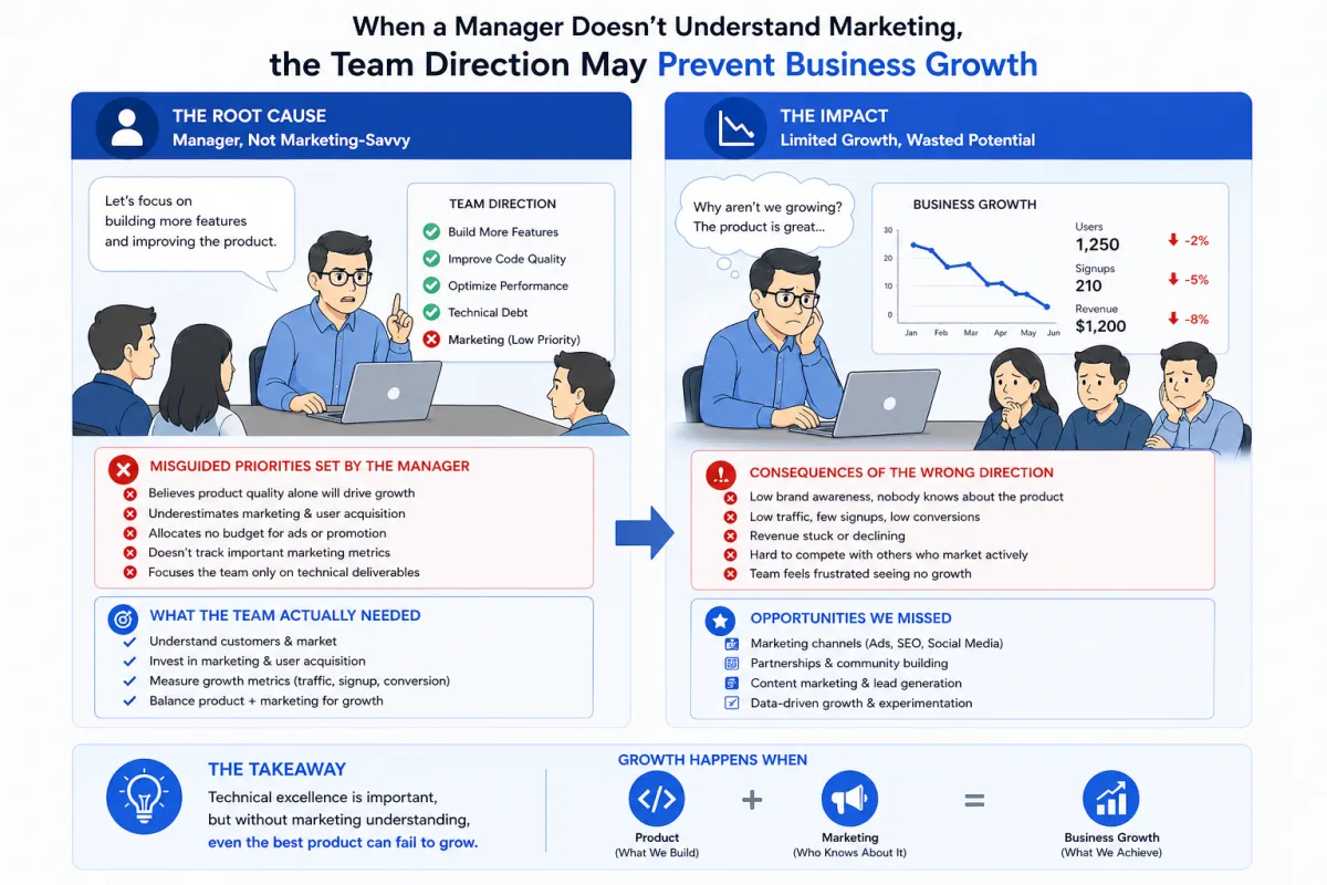 Marketing 101 for technical people banner
