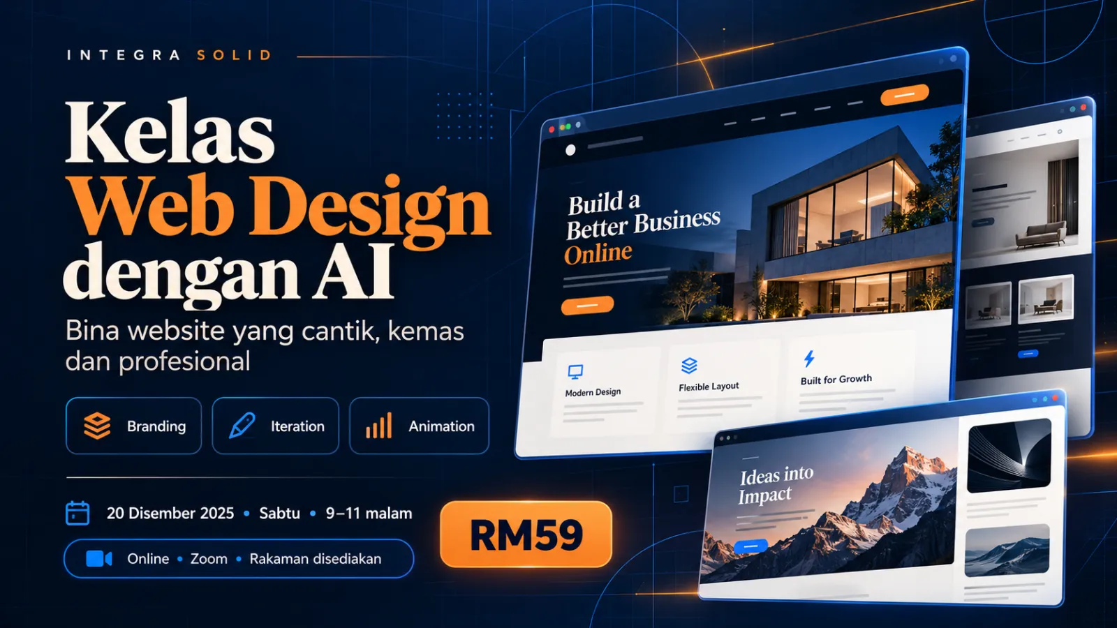 Kelas Web Design dengan AI banner