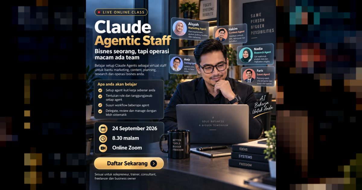 Claude Agentic Staff - Bina pasukan AI Staff untuk mudahkan operasi bisnes anda