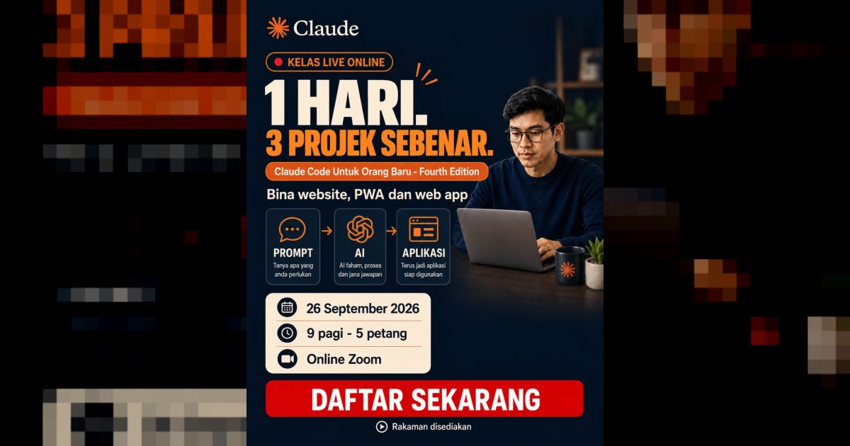 Claude Code Vibe Coding Untuk Orang Baru - Fourth Edition - Dari website sehingga aplikasi web pertama sebagai beginner!