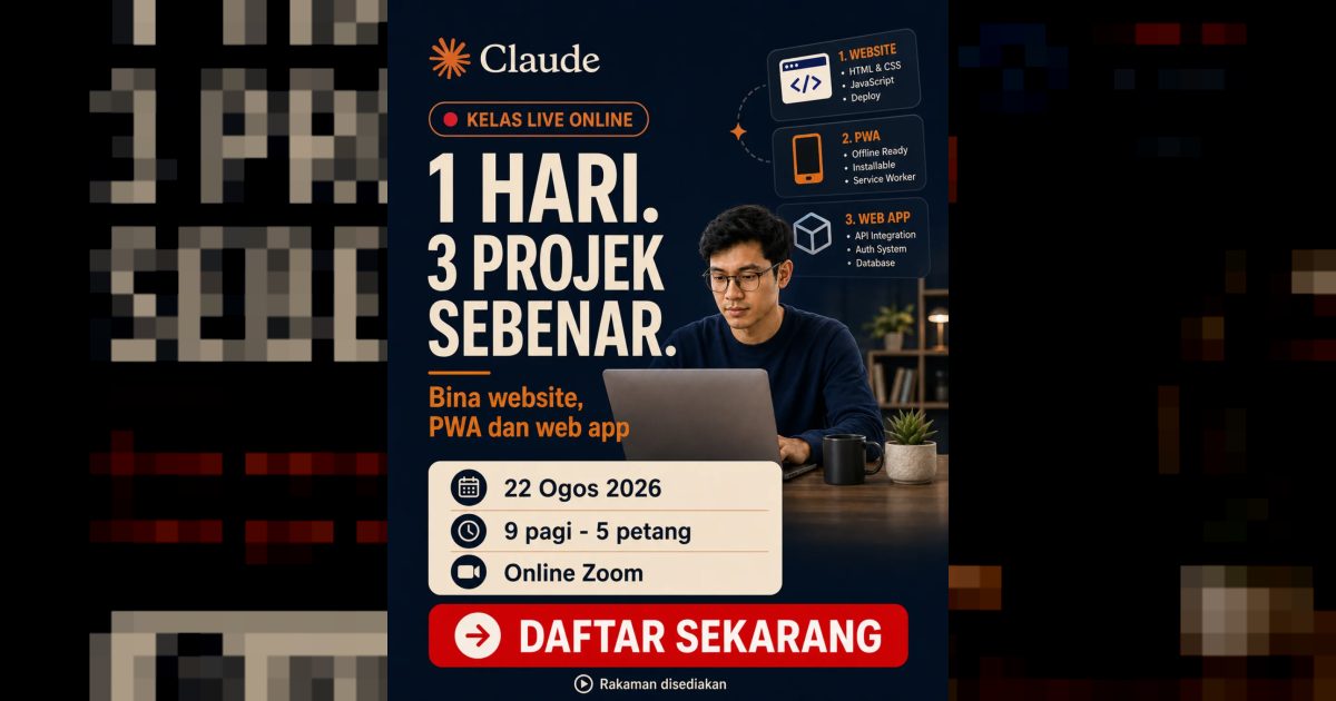 Claude Code Vibe Coding untuk orang baru - Third Edition - Dari website sehingga aplikasi web pertama sebagai beginner!