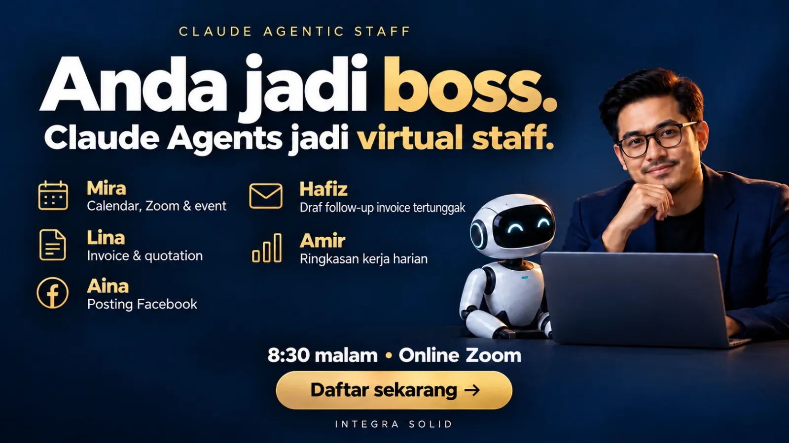 Claude Agentic Staff - Third Edition - Bina pasukan AI Staff untuk mudahkan operasi harian dan bisnes anda